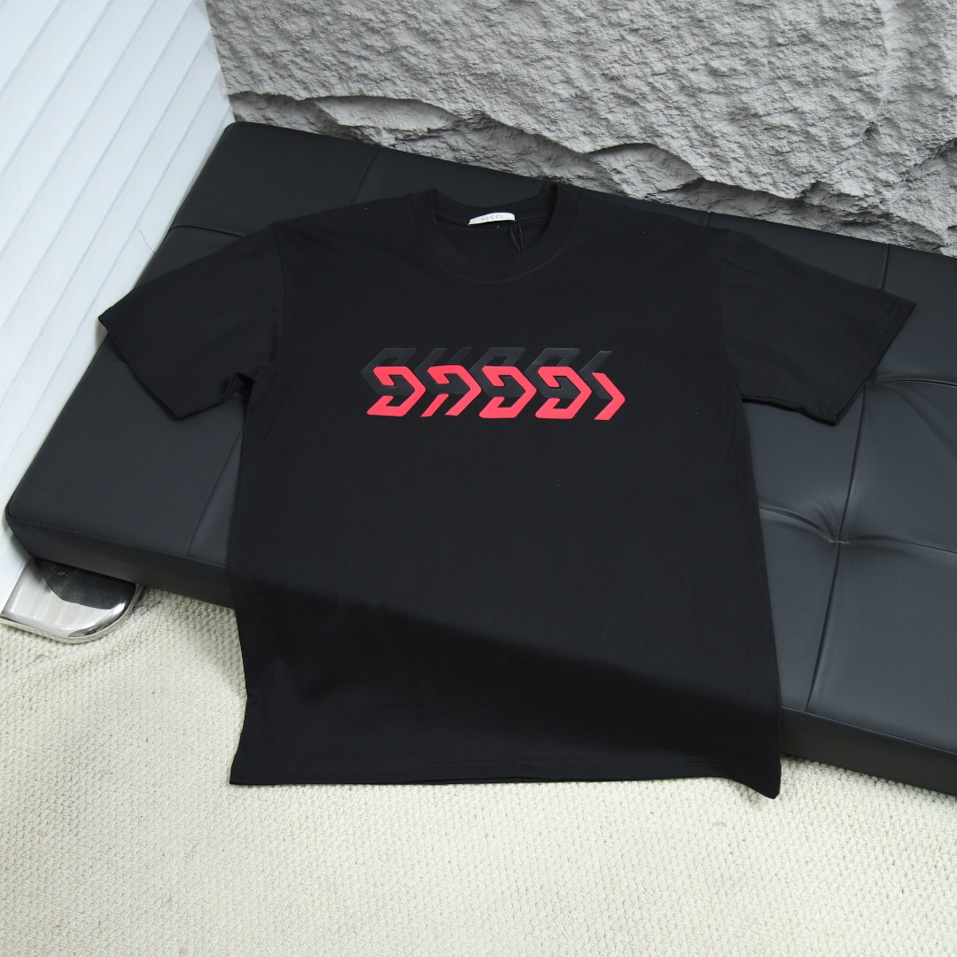 2025SS 봄 신상 구찌/구찌 라운드넥 반팔 티셔츠 모델넘버: GUC009