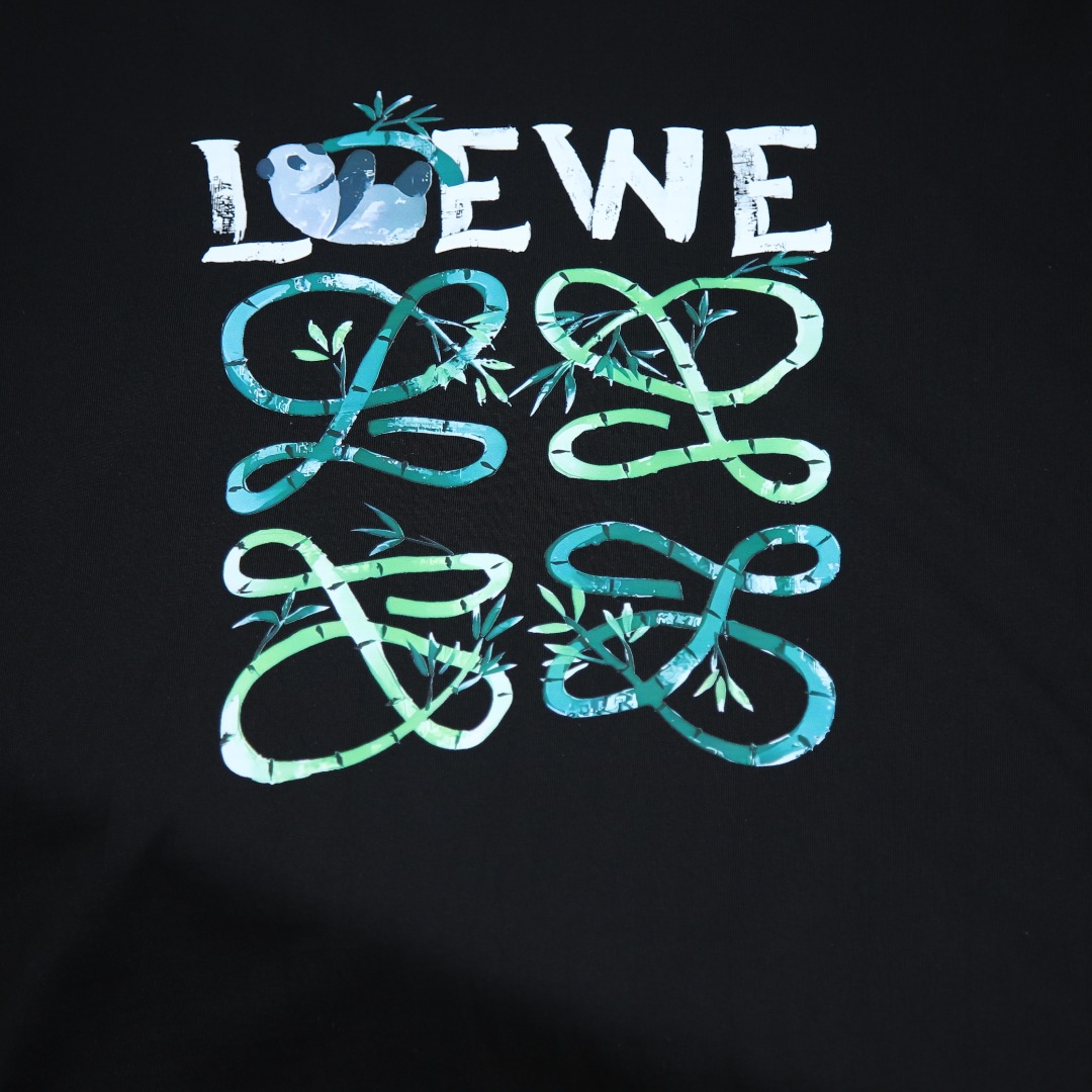 2025ss 봄 신상 로에베 / 로에베 백 라운드넥 반팔 티셔츠 모델 번호: LOE008