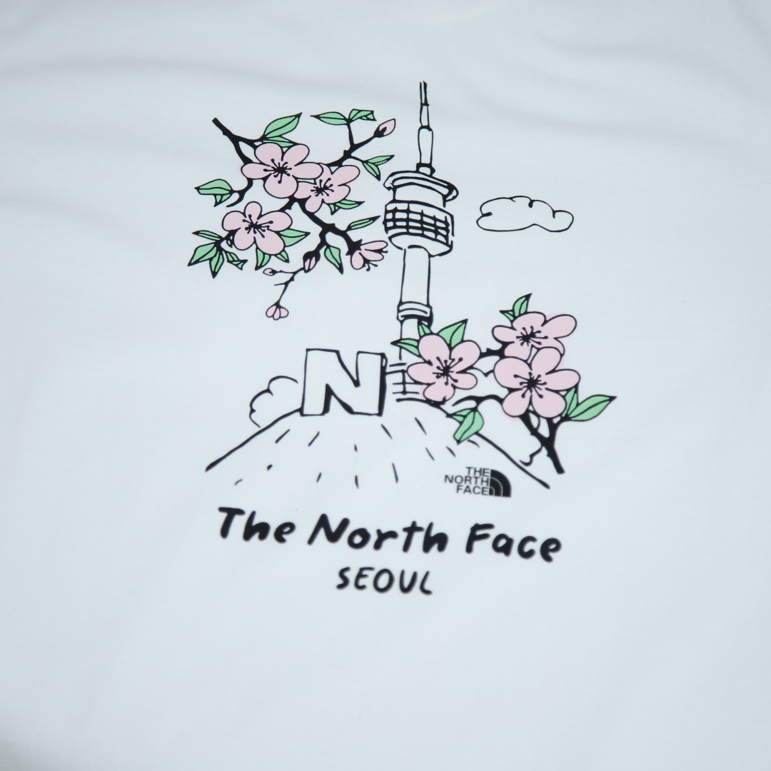 2025s스프링 신상품 더노스페이스 100 라운드넥 반팔 티셔츠 모델 번호: BM0010