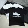 2025S/S 봄 신상품 발렌시아가 파리지앵 라운드넥 반팔 티셔츠 모델넘버:BA0058