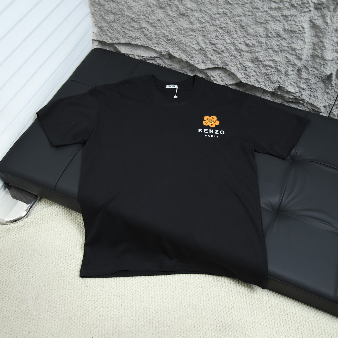 2025ss 봄 신상품 KENZO / 호랑이 머리 라운드넥 반팔 티셔츠 모델 번호: KE005