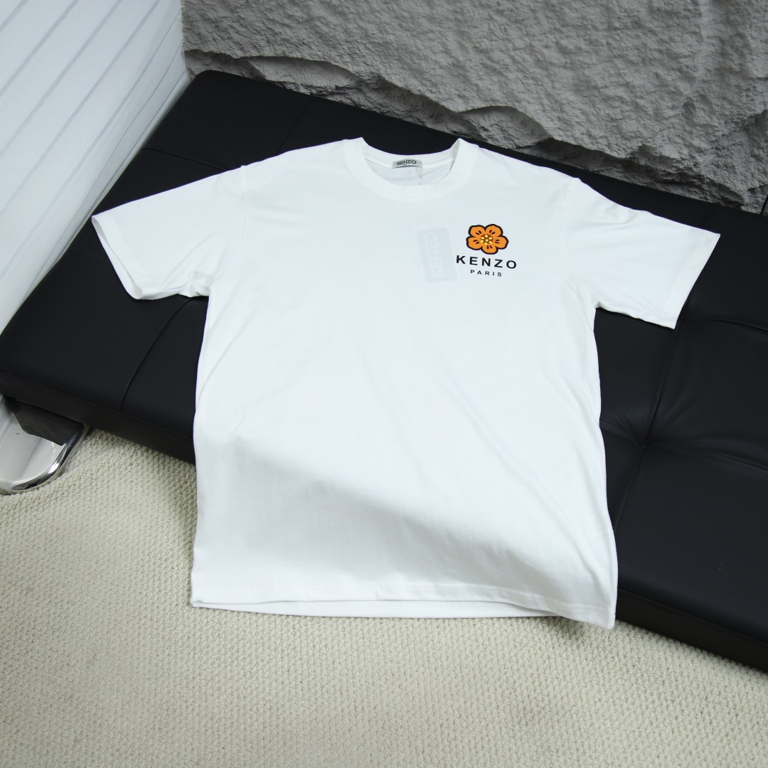 2025ss 봄 신상품 KENZO / 호랑이 머리 라운드넥 반팔 티셔츠 모델 번호: KE005
