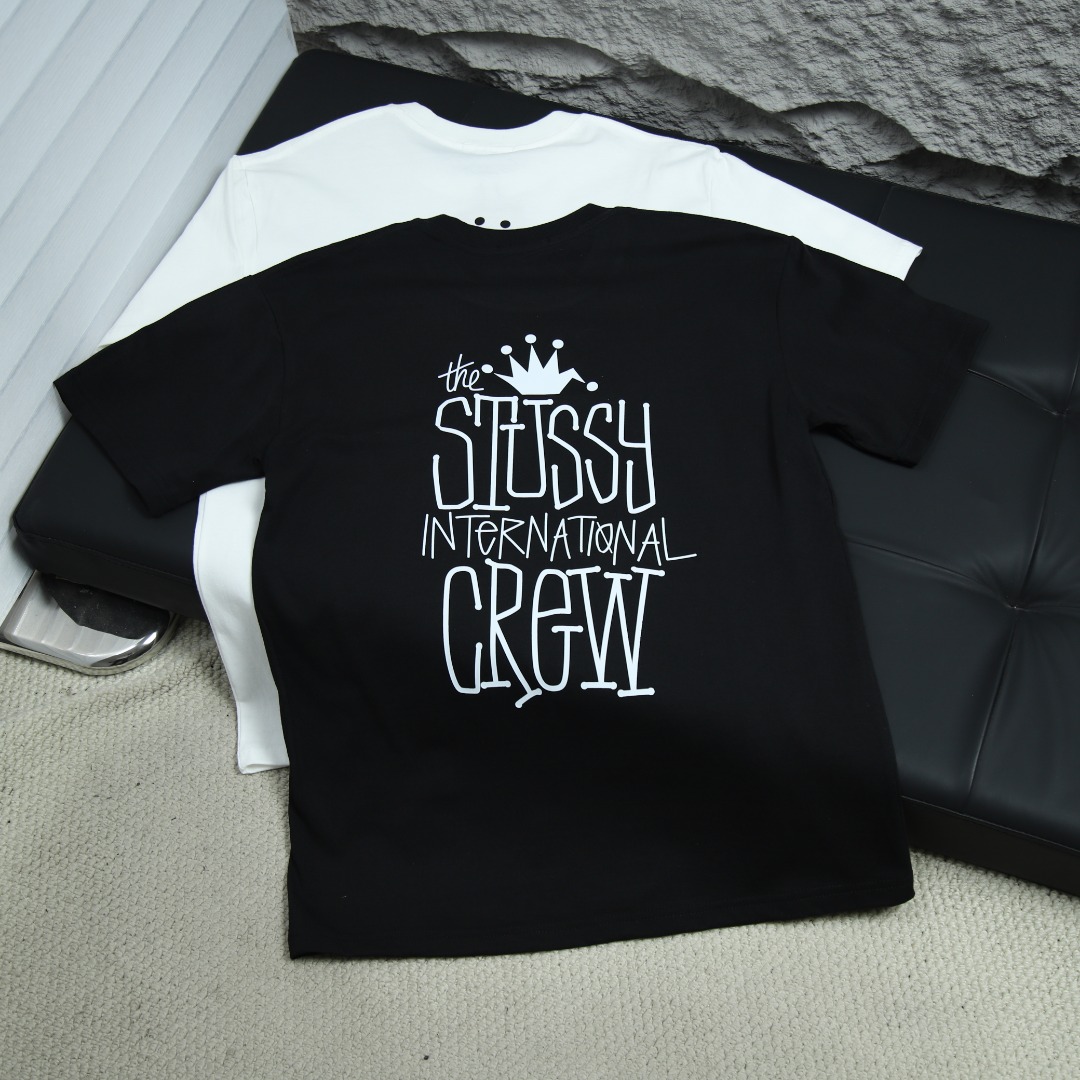 2025ss 봄 신상품 스투시 / 스투시 백 라운드넥 반팔 티셔츠 모델 번호: STC0032