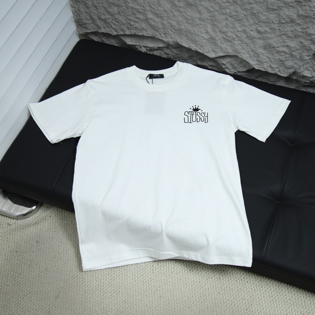 2025ss 봄 신상품 스투시 / 스투시 백 라운드넥 반팔 티셔츠 모델 번호: STC0032