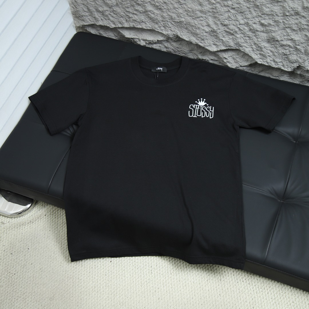 2025ss 봄 신상품 스투시 / 스투시 백 라운드넥 반팔 티셔츠 모델 번호: STC0032