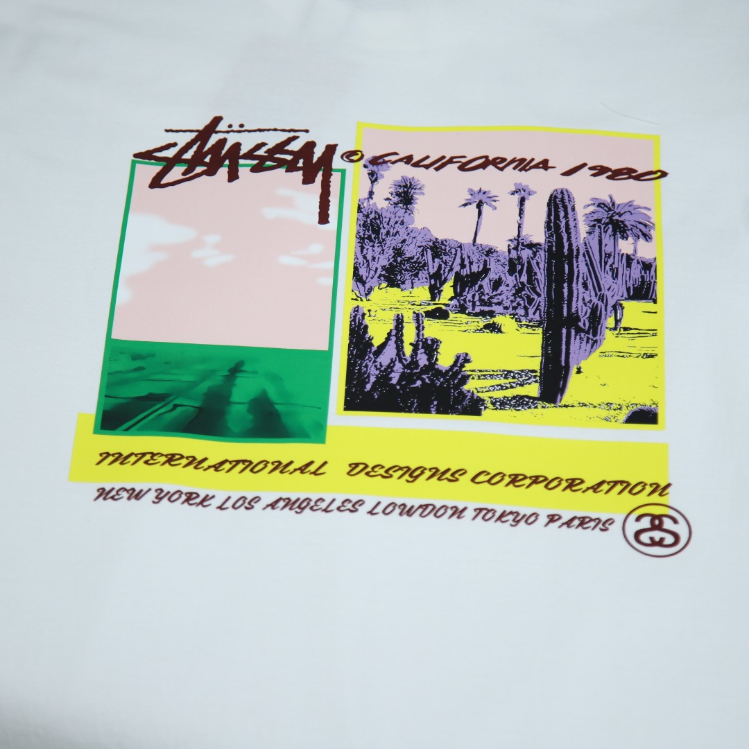 2025SS 봄 신상 스투시 / 스투시 백 라운드넥 반팔 티셔츠 모델 번호: STC0027