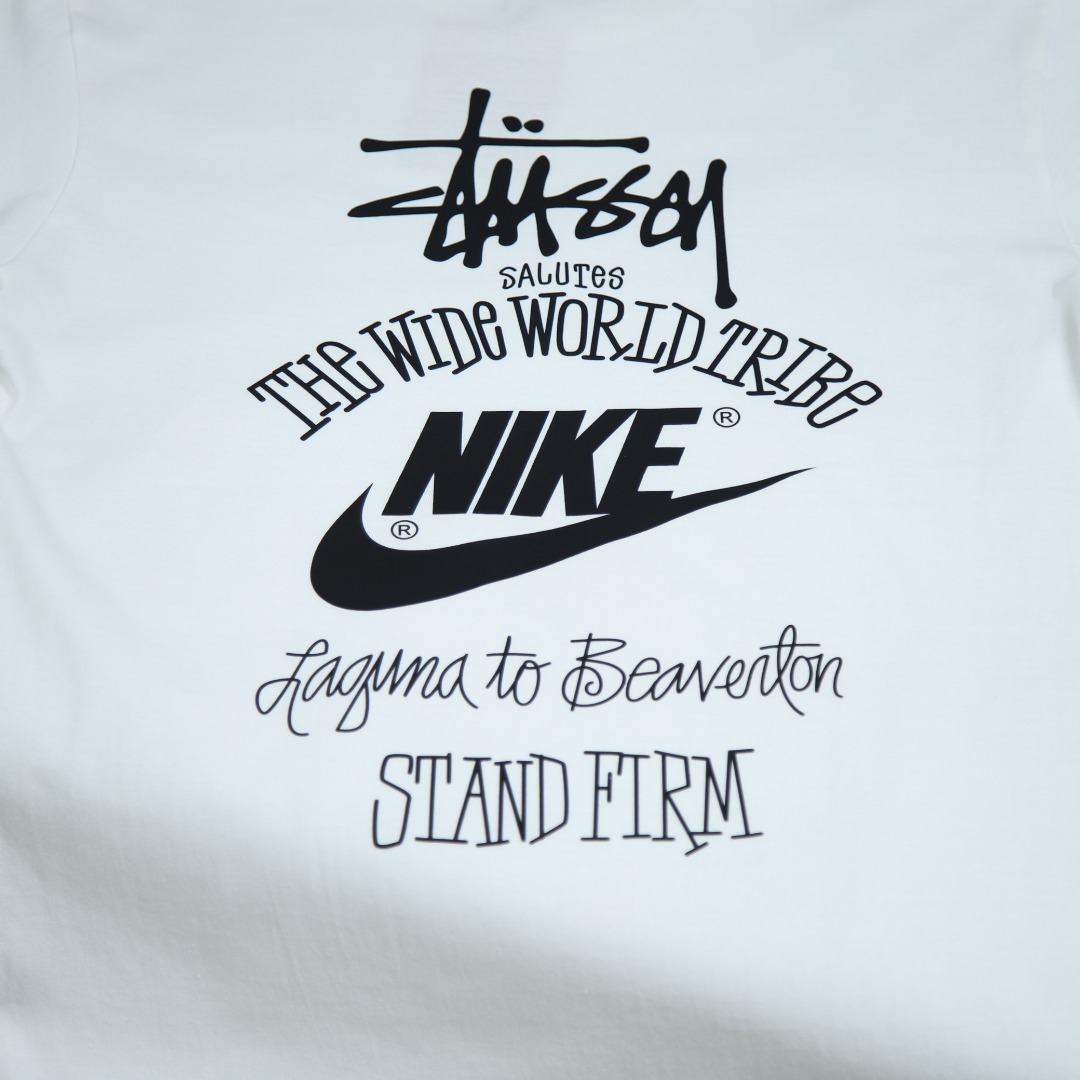 2025ss 봄 신제품 스투시 / 스투시 나이키 공동 브랜드 라운드넥 반팔 티셔츠 모델넘버: STC0011