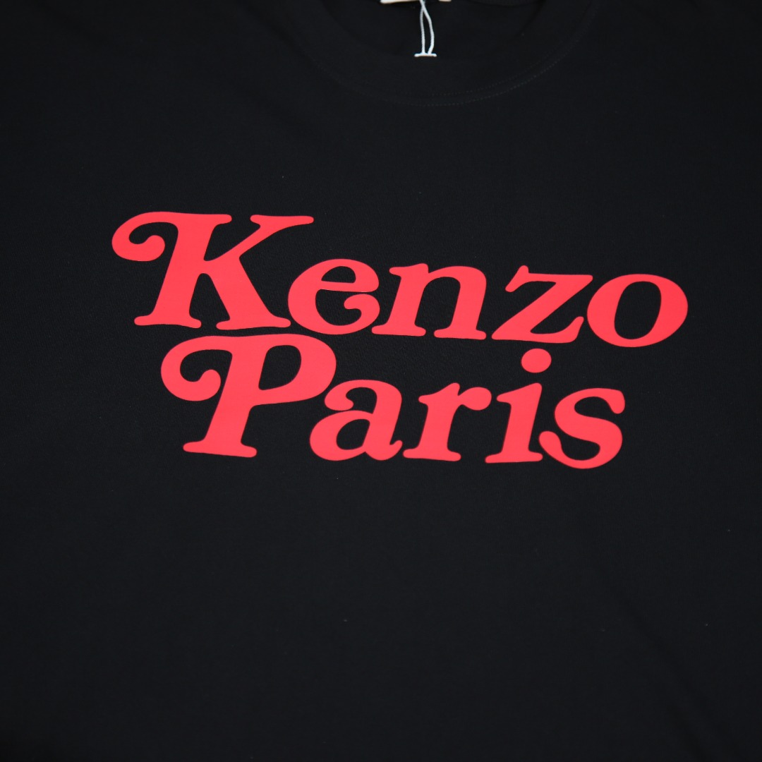 2025ss 봄 신상품 켄조/호랑이 머리 라운드넥 반팔 티셔츠 모델 번호: KE006