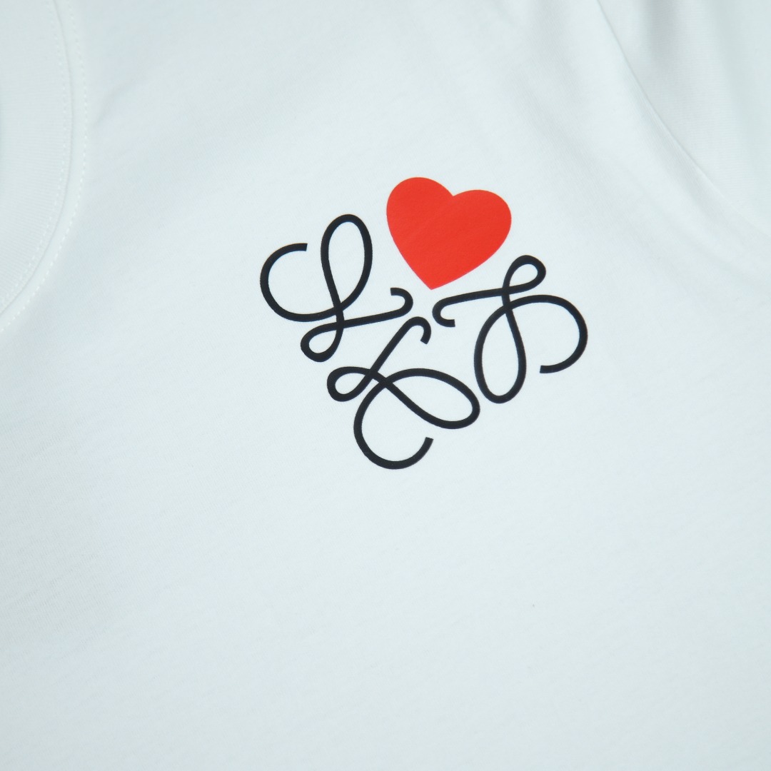 2025ss 봄 신상 로에베 / 로에베 백 라운드넥 반팔 티셔츠 모델 번호: LOE001