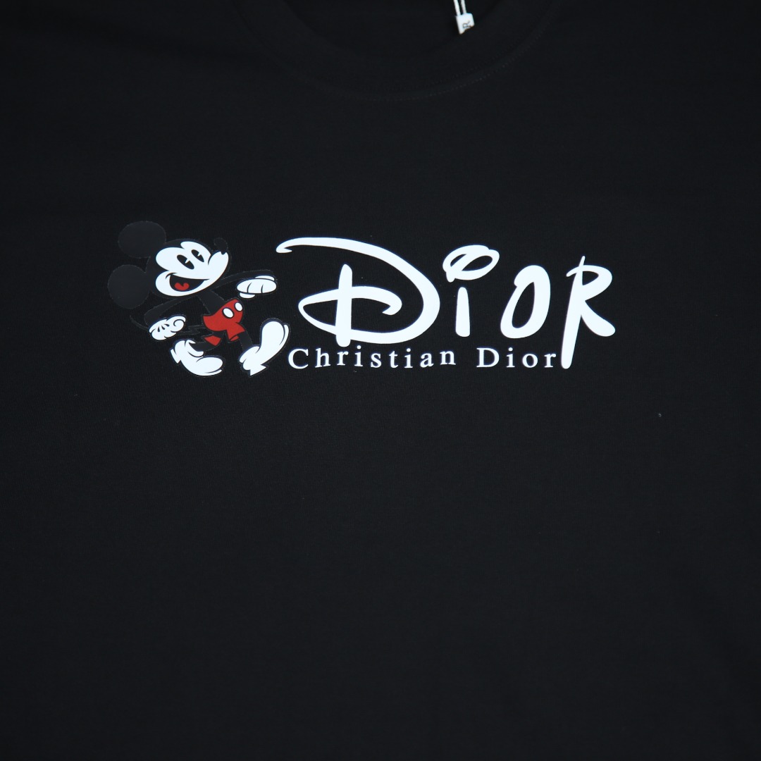 025ss 봄 신상 DIOR / 디올 백 레더 라운드넥 반팔 티셔츠 모델 번호: DI009