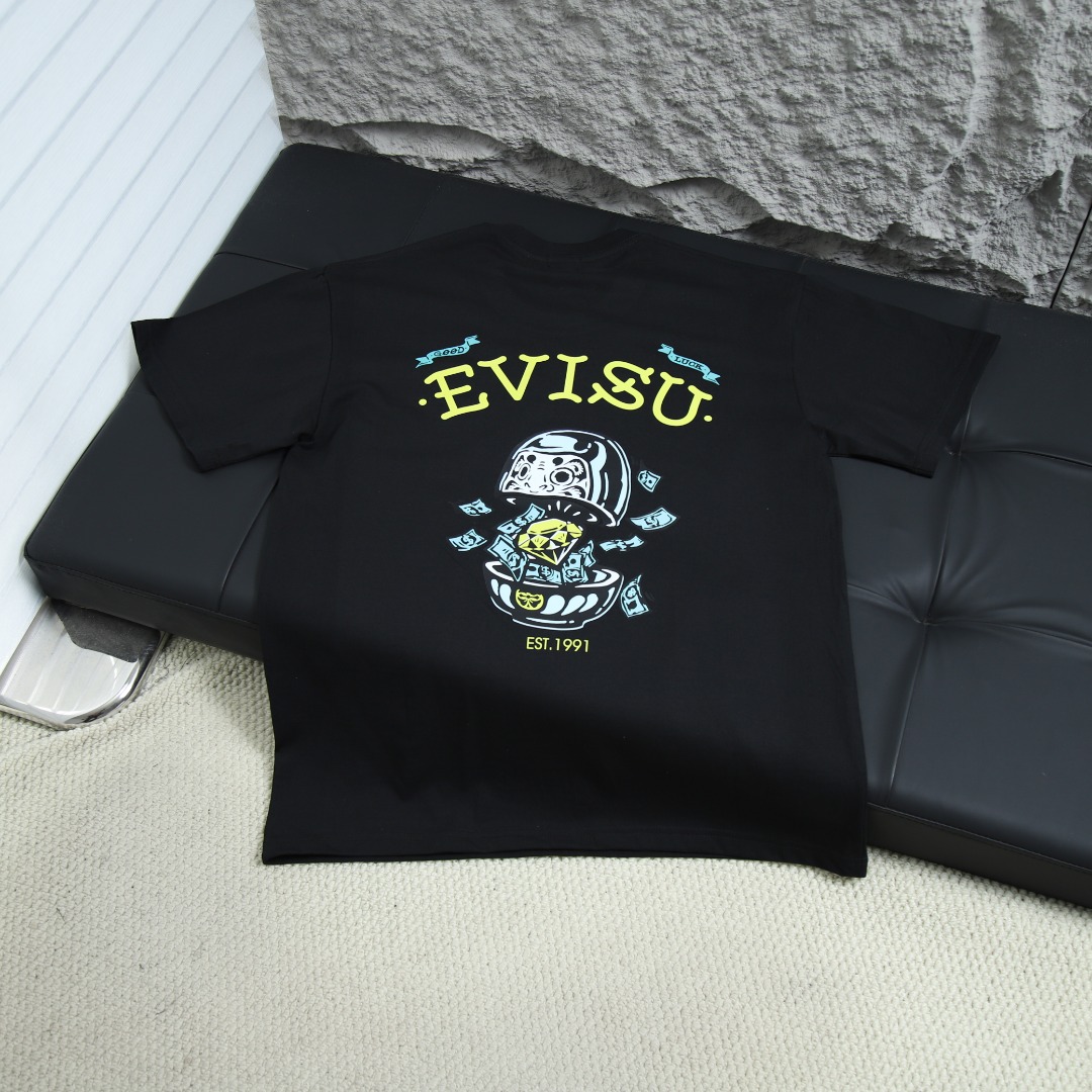 에비수 후쿠진 뉴 카툰 프린트 반팔 티셔츠 아이템 번호:EV009