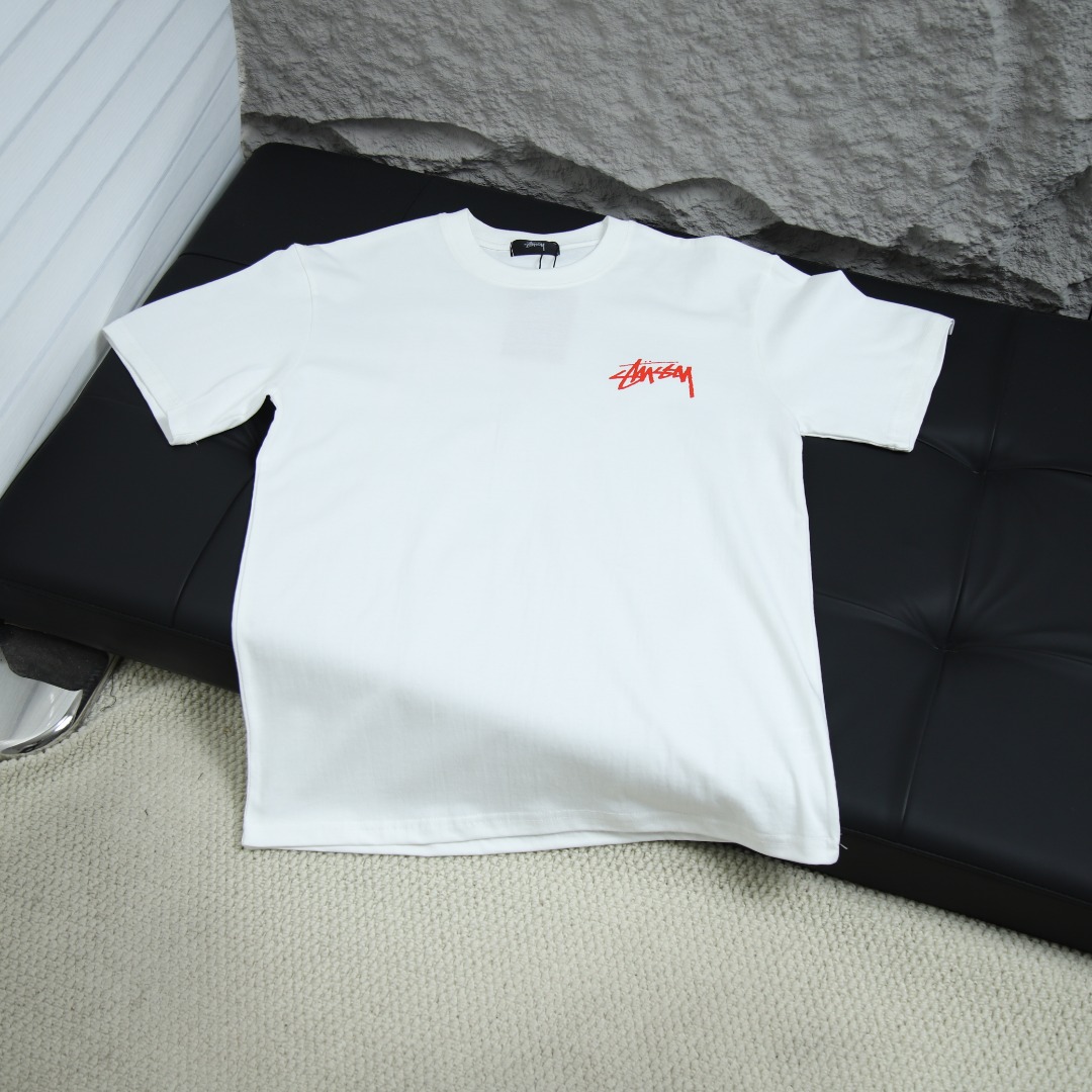 2025ss 봄 신상품 스투시 / 스투시 백 라운드넥 반팔 티셔츠 모델 번호: STC0001