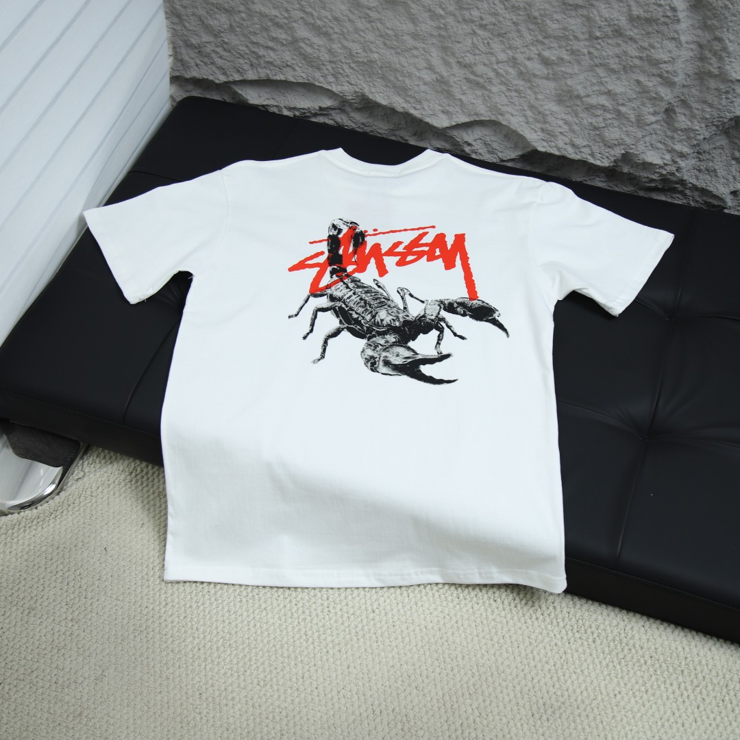 2025ss 봄 신상품 스투시 / 스투시 백 라운드넥 반팔 티셔츠 모델 번호: STC0001