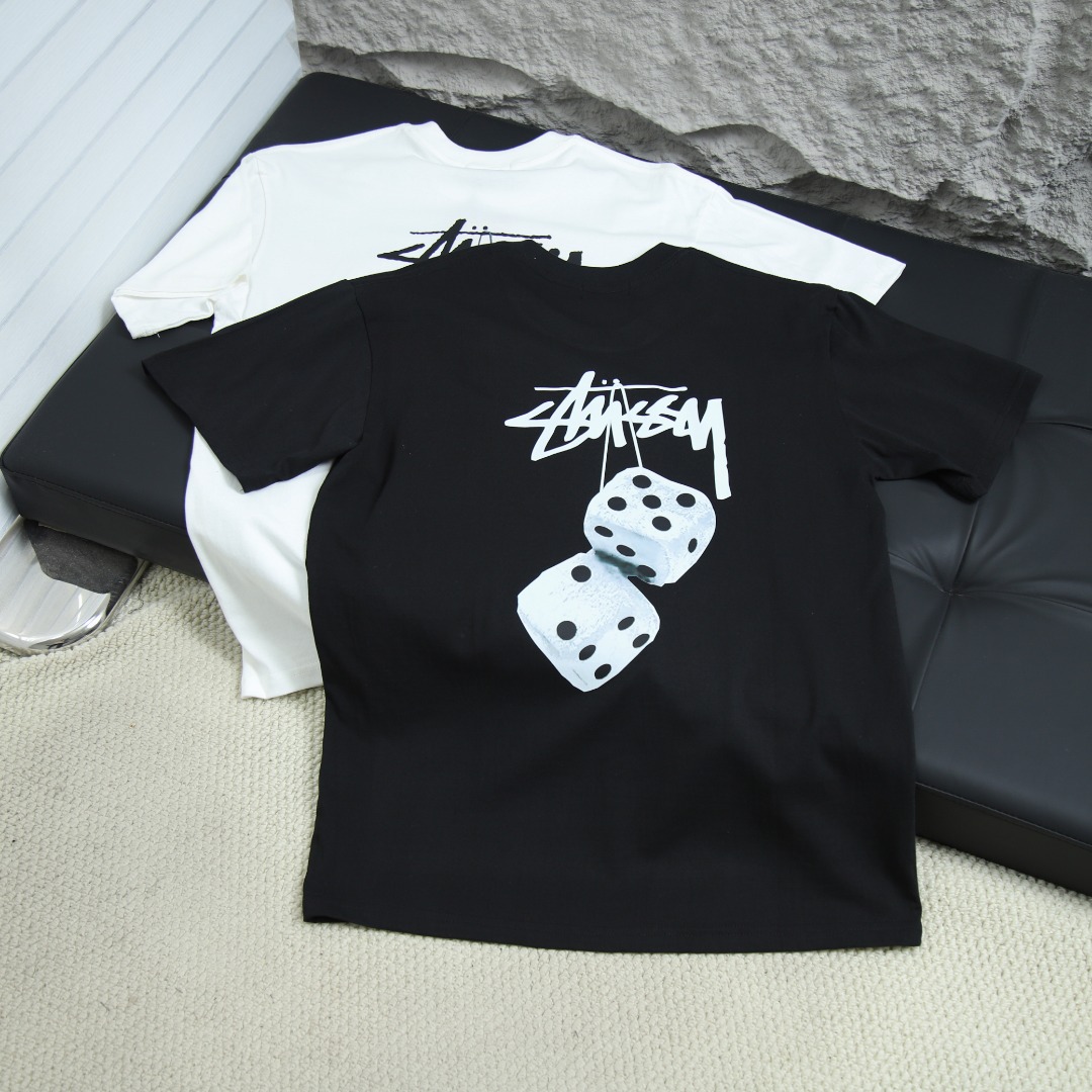 2025ss 봄 신상 스투시 / 스투시 백 라운드넥 쇼트 슬리브 티셔츠 아이템 번호: STC0010