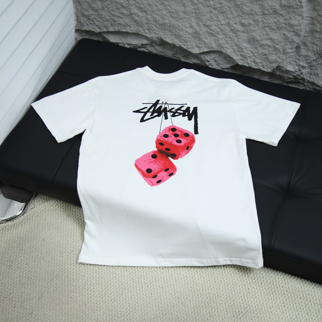 2025ss 봄 신상 스투시 / 스투시 백 라운드넥 쇼트 슬리브 티셔츠 아이템 번호: STC0010