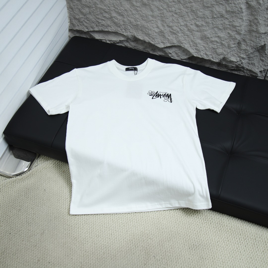 2025ss 봄 신상 스투시 / 스투시 백 라운드넥 반팔 티셔츠 모델넘버:STC0012