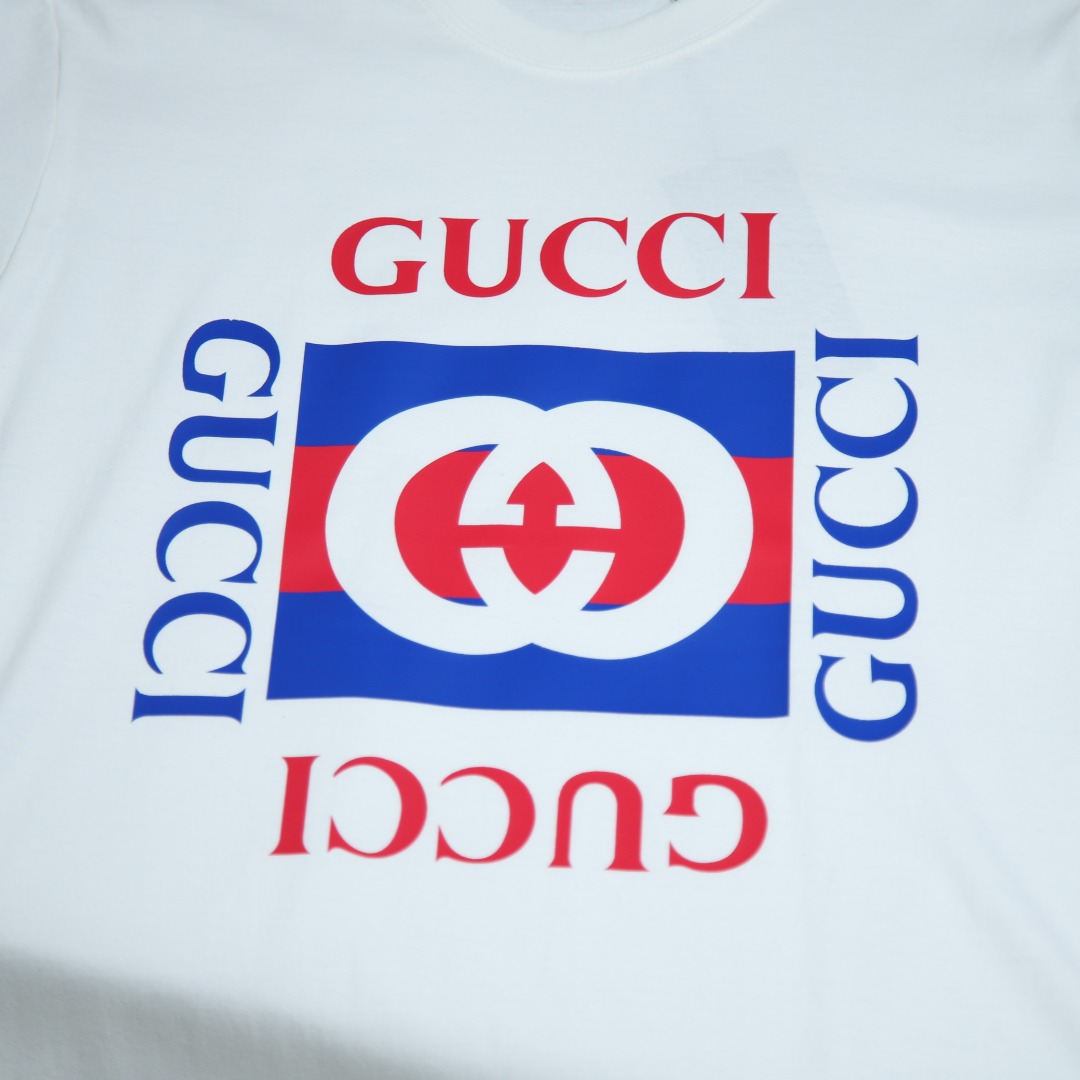 2025ss 봄 신상 GUCCI/구찌 라운드넥 반팔 티셔츠 모델넘버: GUC003