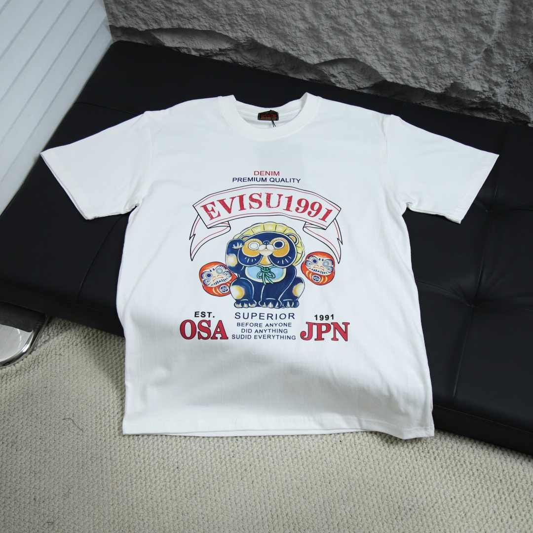 에비수 후신 신상 카툰 프린트 반팔 티셔츠 모델 번호: EV013