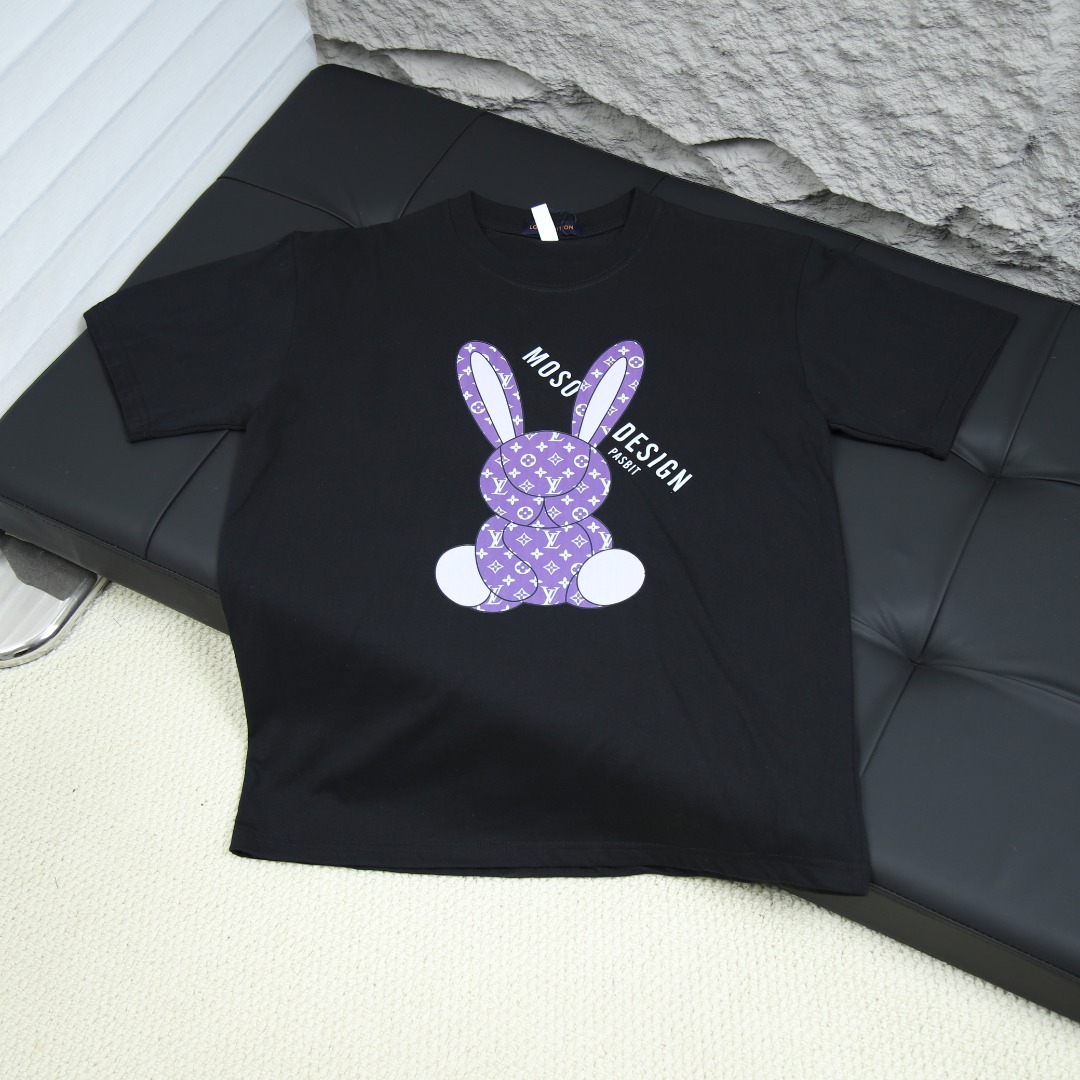 2025s스프링 신상 LV 라운드넥 반팔 티셔츠 모델넘버: LV003