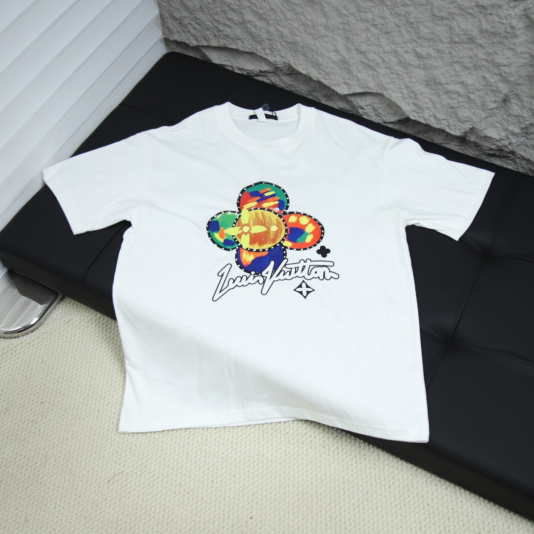 2025ss 봄 신상 LV 라운드넥 반팔 티셔츠 제품 번호: LV017