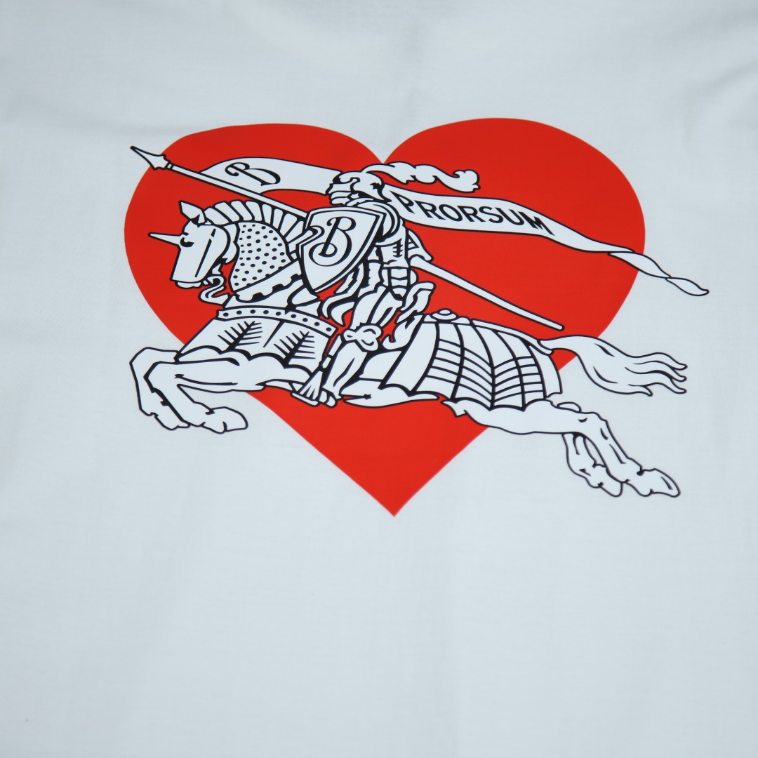 2025ss 봄 버버리 뉴 버버리 헌드레드 라운드넥 반팔 티셔츠 모델 번호: BU0013