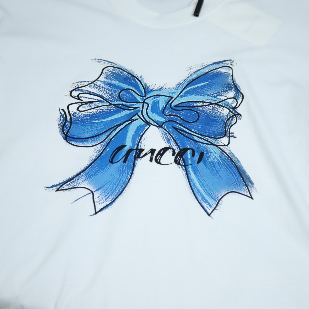 2025ss 봄 신상 GUCCI/구찌 라운드넥 반팔 티셔츠 백 모델넘버: GUC007