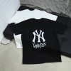 2025ss 봄 신상품 MLB 뉴욕 양키스 라운드넥 반팔 티셔츠 모델 번호: MLB015