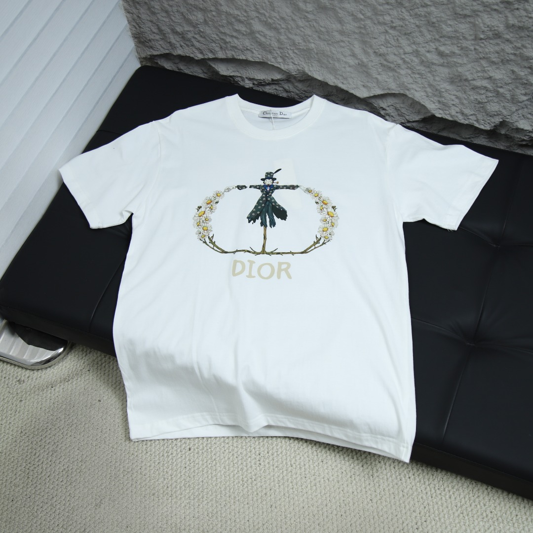 025ss 봄 신상 DIOR / 디올 백 라운드넥 반팔 티셔츠 모델넘버: DI014