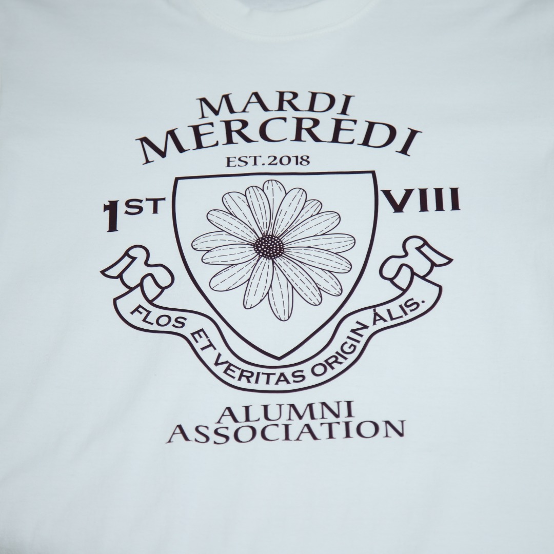 2025ss 봄 신상품 마르디 라운드넥 반팔 티셔츠 모델 번호: MA010