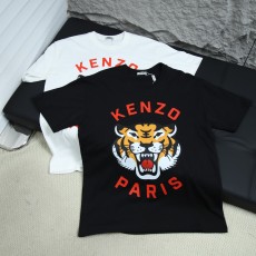 2025ss 봄 신상품 KENZO / 타이거 헤드 라운드넥 반팔 티셔츠 모델 번호: KE003
