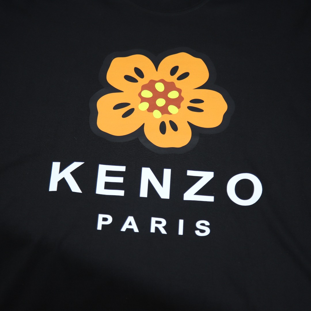 2025ss 봄 신상품 겐조/호랑이 머리 라운드넥 반팔 티셔츠 모델 번호: KE004