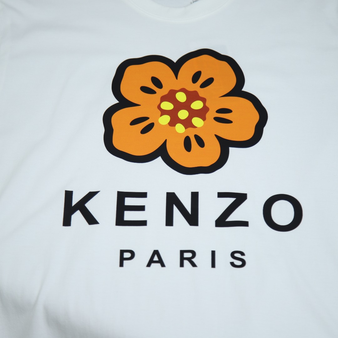 2025ss 봄 신상품 겐조/호랑이 머리 라운드넥 반팔 티셔츠 모델 번호: KE004