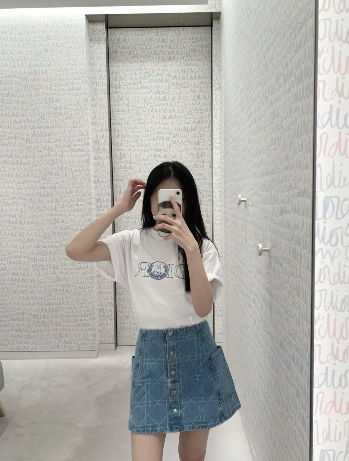 디올/디올 25SS 캣 자수 쇼트 슬리브 셔츠