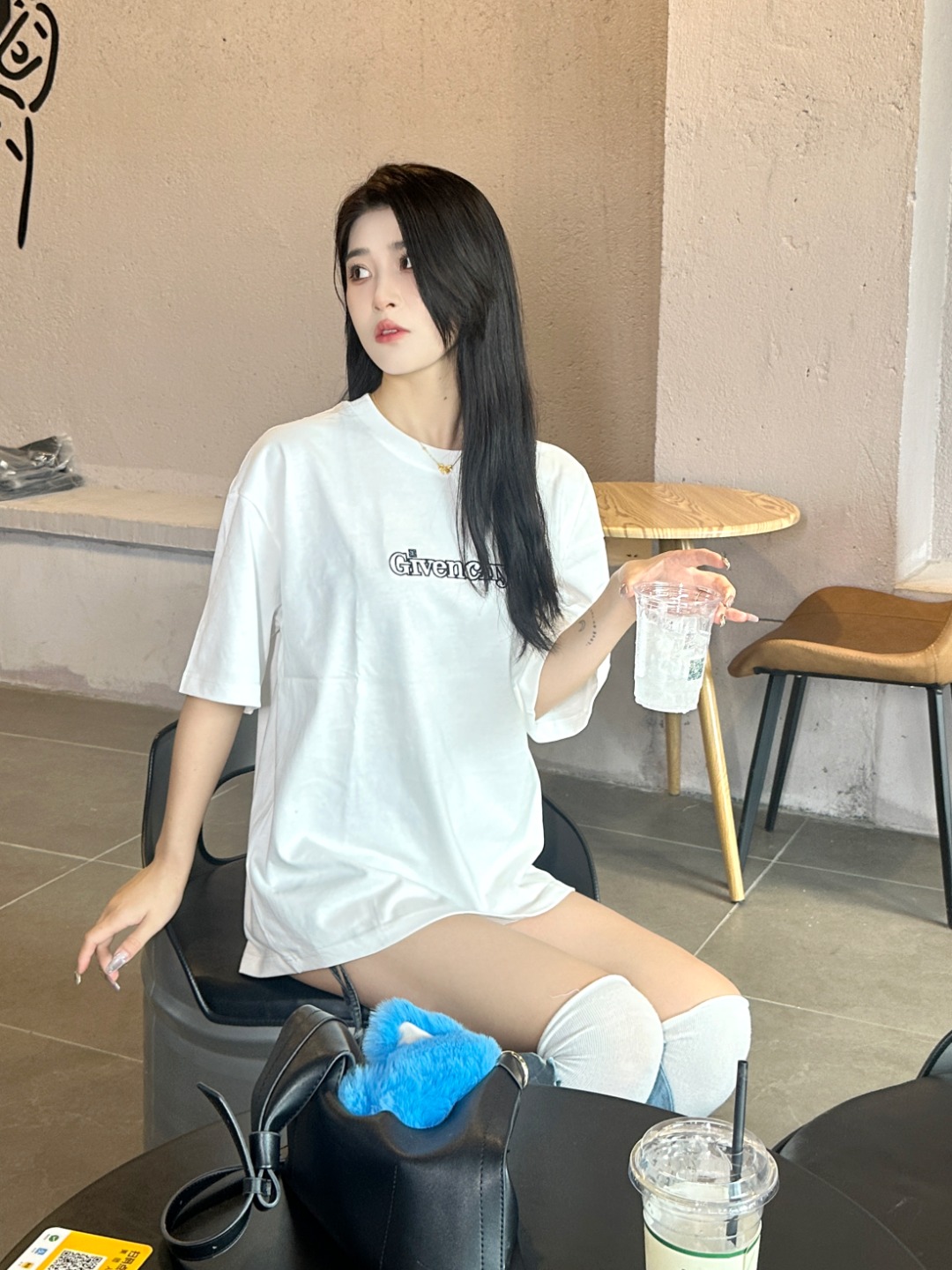 지방시 지방시 24SS 레터링 레터링 반소매 셔츠