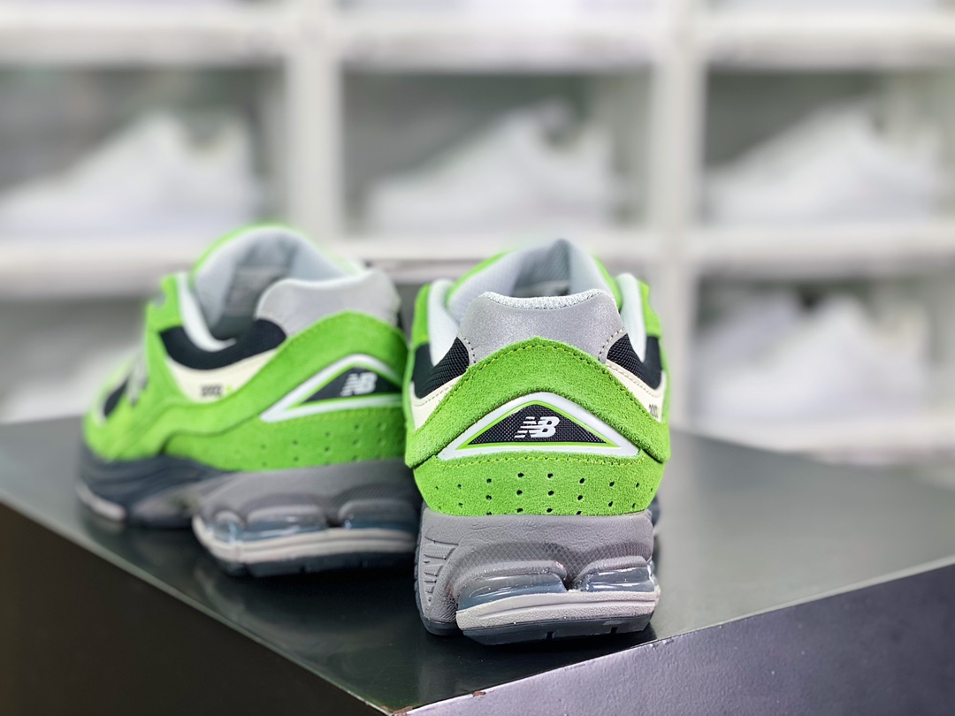 NB 뉴발란스 ML2002 시리즈 레트로 팝 스타일 캐주얼 스포츠 조깅화 “플립 플롭 가와사키 스타일 그린 블랙 2002RGZ 