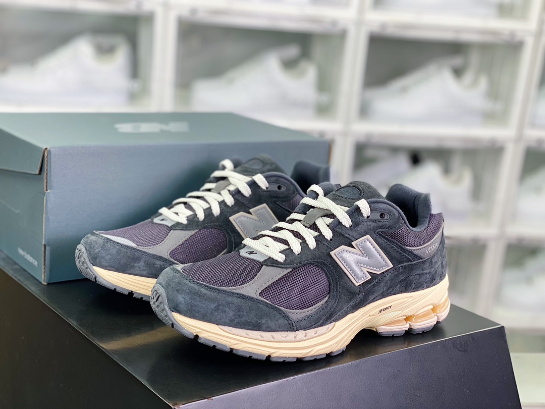 뉴발란스 ML2002 시리즈 레트로 아빠 스타일 캐주얼 스포츠 조깅화 스웨이드 카본 그레이 옥사이드 옐로우 M2002RHO 