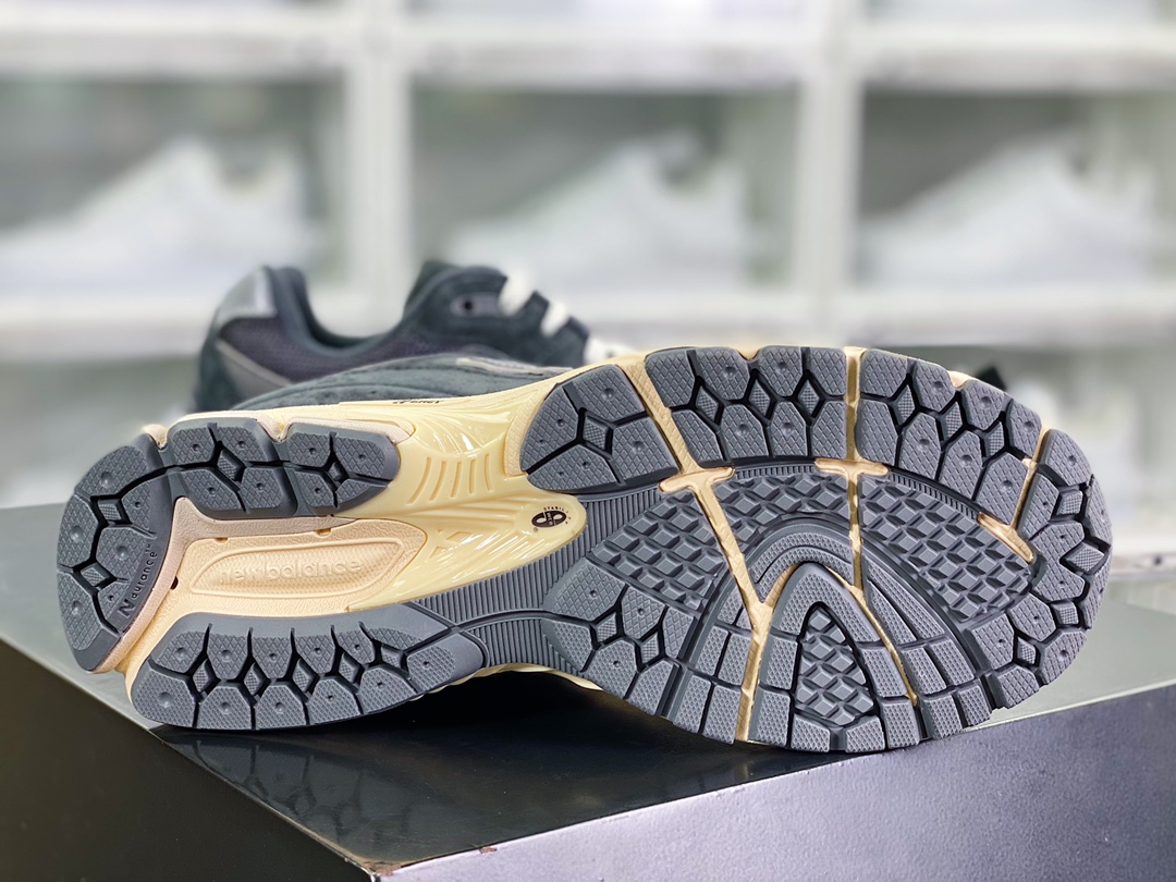 뉴발란스 ML2002 시리즈 레트로 아빠 스타일 캐주얼 스포츠 조깅화 스웨이드 카본 그레이 옥사이드 옐로우 M2002RHO 