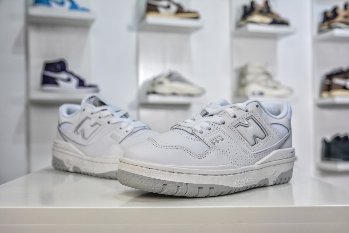 뉴발란스 BB550WT1 스쿨 스타일 레트로 다용도 캐주얼 조깅화 