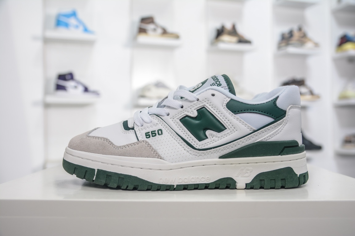 뉴발란스 뉴발란스 BB550WT1 캠퍼스 스타일 레트로 다용도 캐주얼 조깅화 