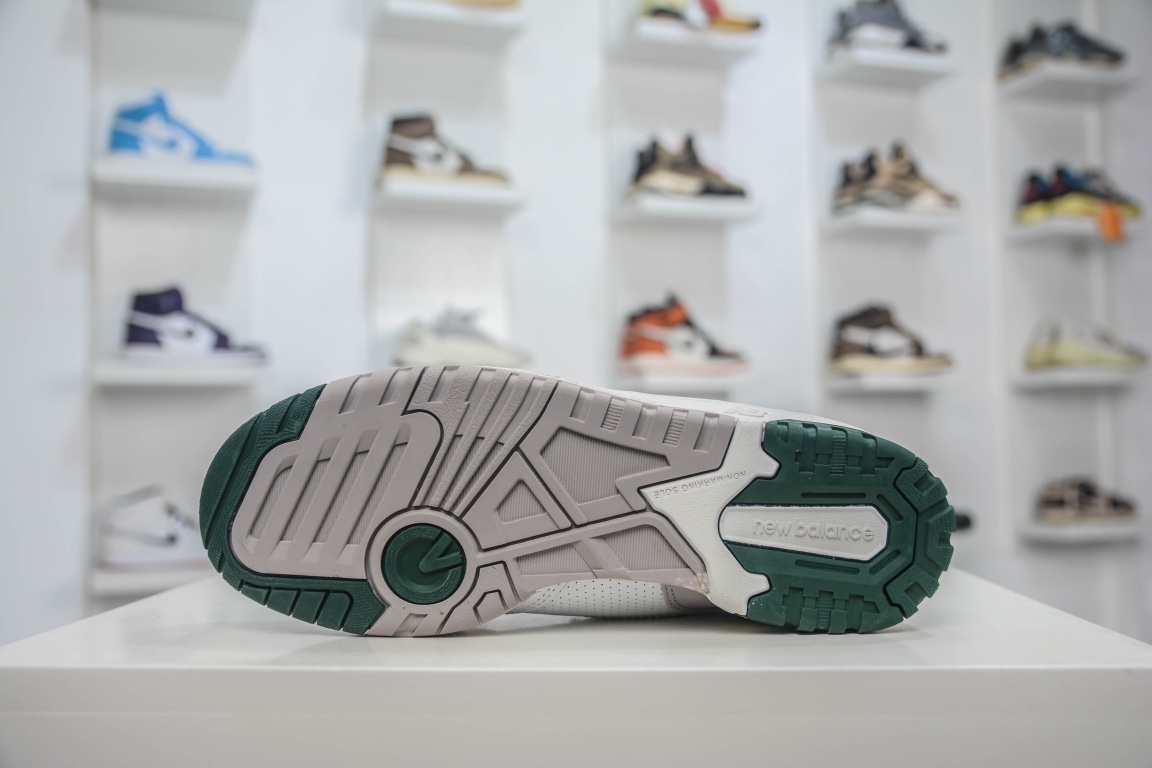 뉴발란스 뉴발란스 BB550 시리즈 뉴발란스 가죽 유니섹스 캐주얼 러닝화 공식 아이템: BB550WBG