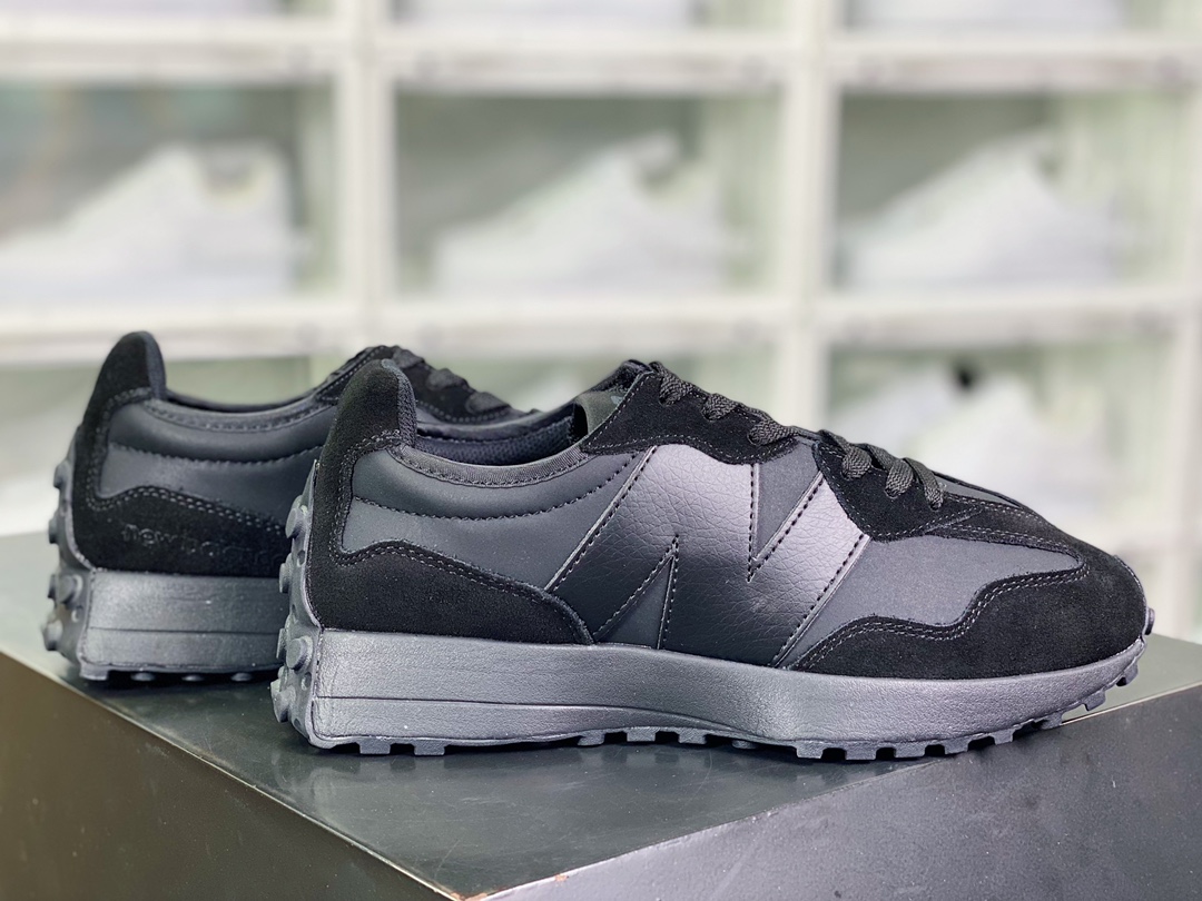 NB 뉴발란스 MS327 시리즈 레트로 캐주얼 스포츠 조깅화 카본 블랙 워리어 MS327LX1 