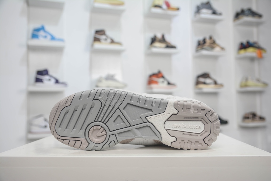 뉴발란스 BB550 퓨어 오리지널 시리즈 뉴발란스 가죽 유니섹스 캐주얼 러닝화 공식 아이템: BB550NCB 