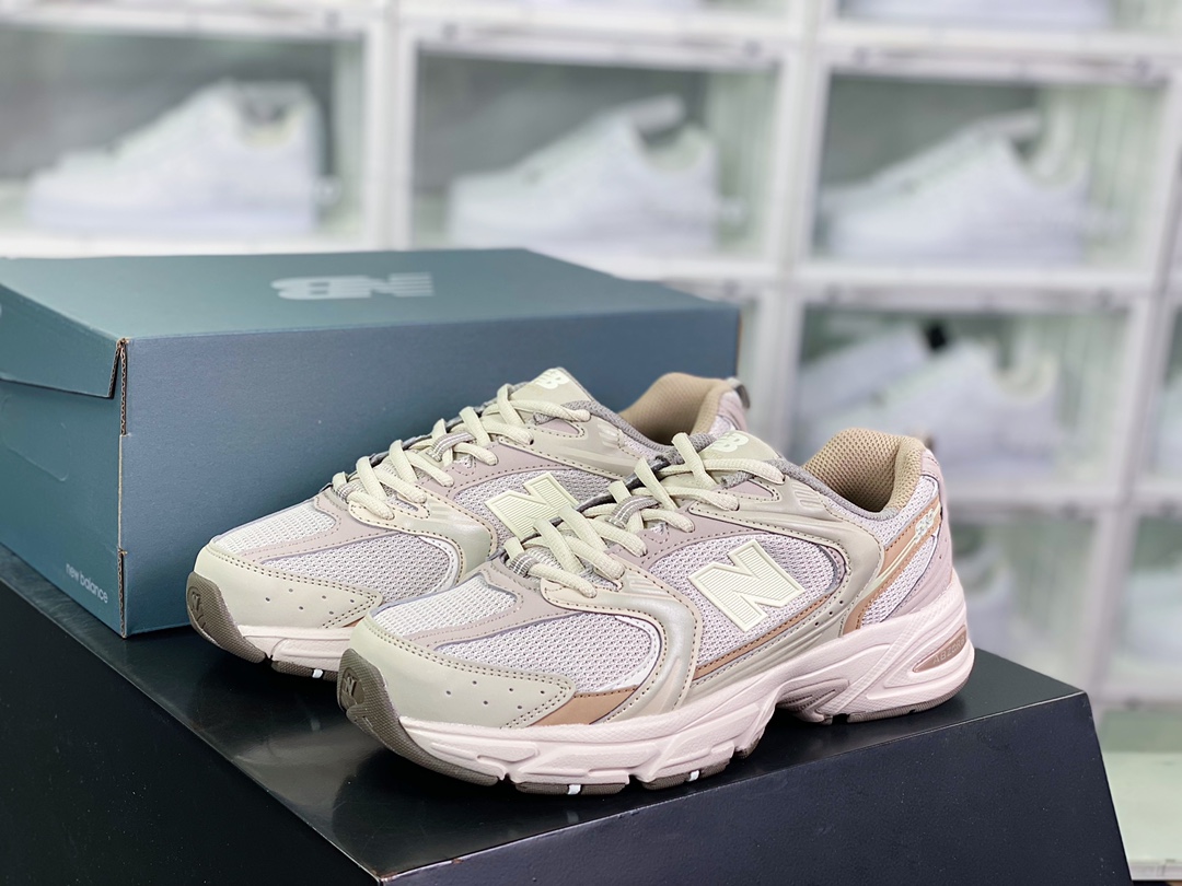 NB 뉴발란스 MR530 시리즈 레트로 아빠 스타일 메쉬 러닝 캐주얼 트레이너 밀크티 본 화이트 그레이 실버 MR530AA1 