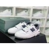 NB 뉴발란스 BB550 시리즈 클래식 레트로 로우 탑 캐주얼 스포츠 농구 보드 슈즈 “가죽 화이트 시멘트 다크 그레이 블랙 BB550WTG 사이즈: