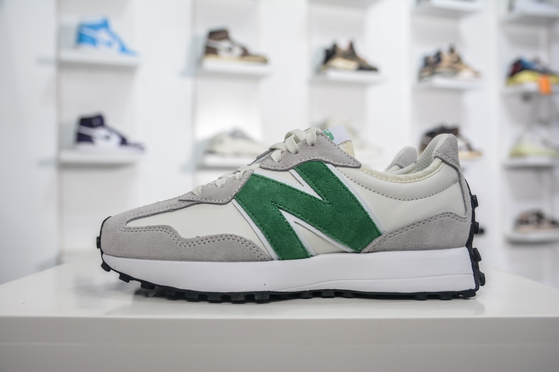 노리타케 x NB 327 그레이와 화이트 클래식 컬러웨이 사이즈: 36-46.5