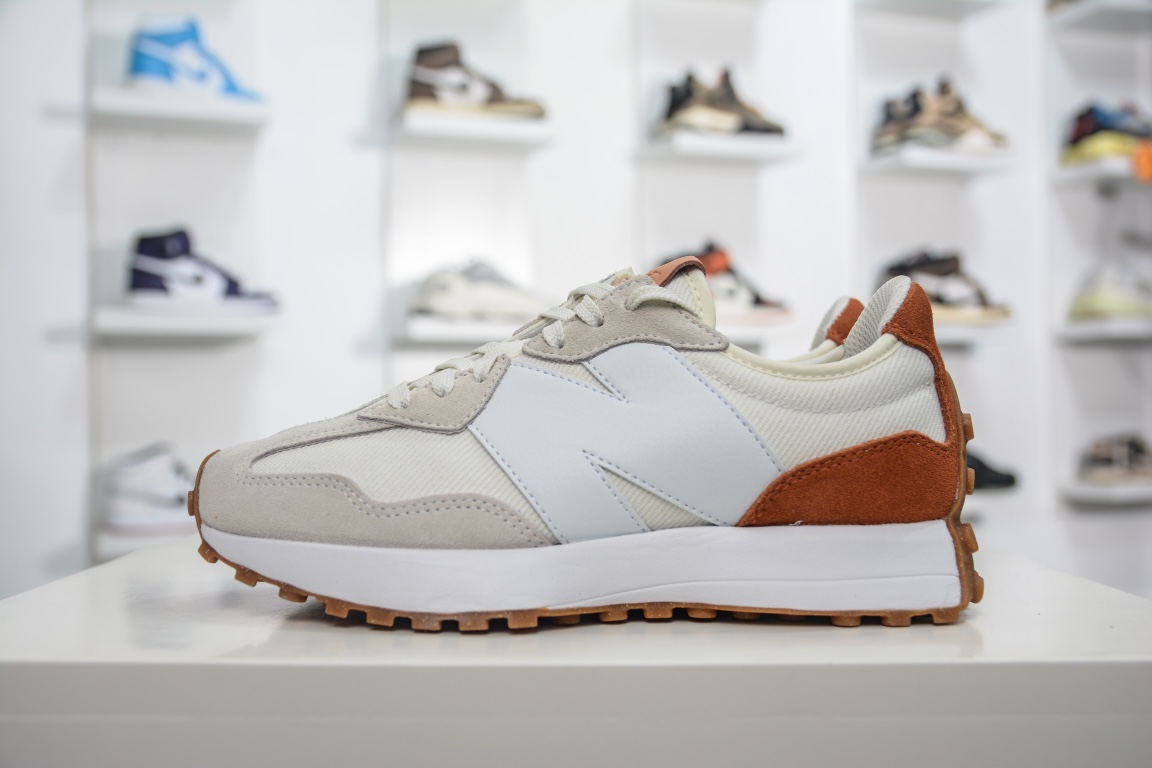 노리타케 x NB 327 그레이 앤 화이트 클래식 컬러 코드:36-46.5