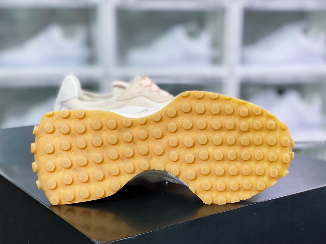 뉴발란스 MS327스페셜 에디션 레트로 캐주얼 스포츠 조거 “메쉬 자카드 라이트 카키 화이트 브라운 레드 MS327RA 