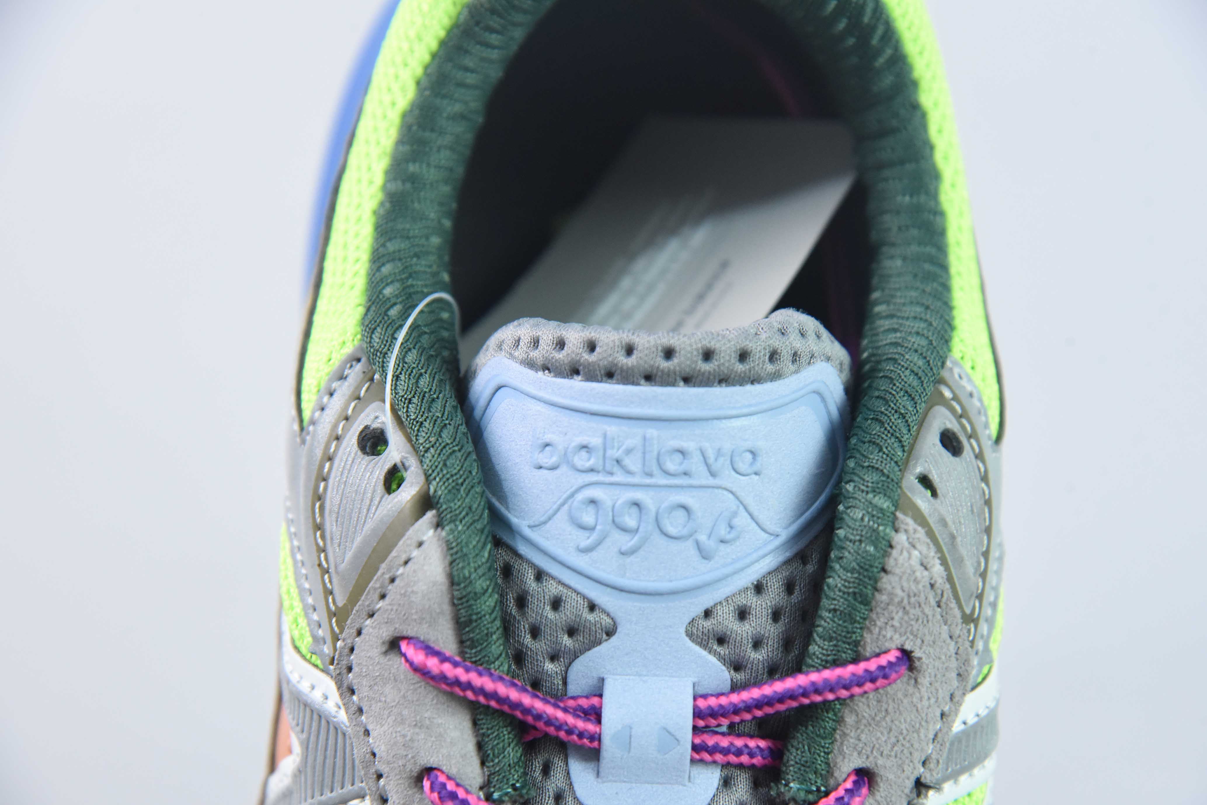 뉴발란스 M990AB6 뉴발란스 NB990V6 블루 옐로우 컬러 6세대 프레지덴셜 레트로 조깅화 사이즈: 36-45