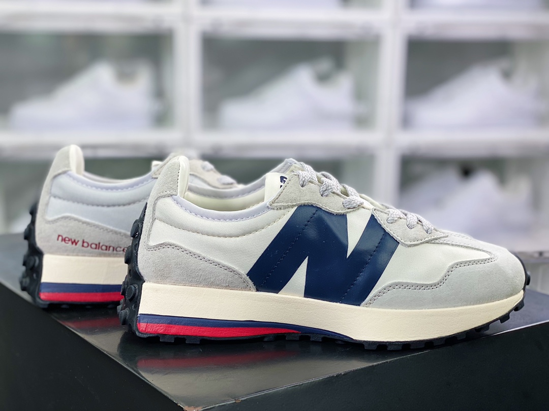 뉴발란스 MS327 시리즈 레트로 캐주얼 스포츠 조깅화 “만다린 덕 라이트 그레이 와인 레드 네이비 블루 MS327SC1 
