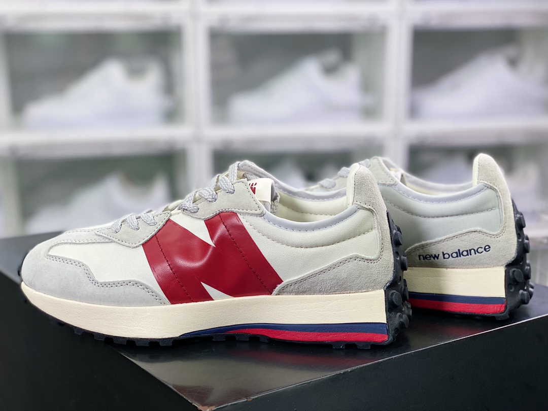 뉴발란스 MS327 시리즈 레트로 캐주얼 스포츠 조깅화 “만다린 덕 라이트 그레이 와인 레드 네이비 블루 MS327SC1 